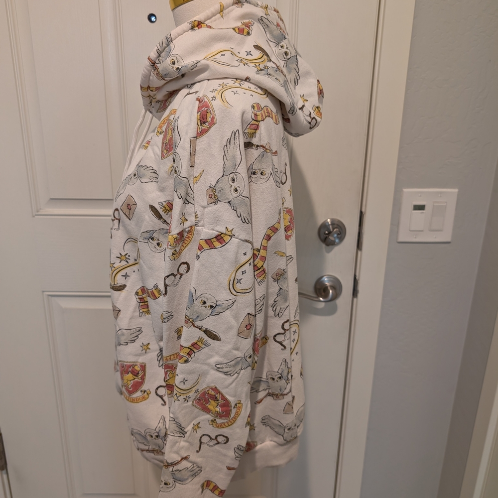 WIZARDING WORLD Harry Potter Hoodie Gryffindor Graphic Oversized Size XXL - Picture 4 of 9